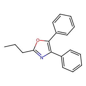 4,5-Diphenyl-2-propyl-1,3-oxazole structure