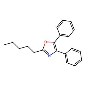 Oxazole, 2-pentyl-4,5-diphenyl- structure