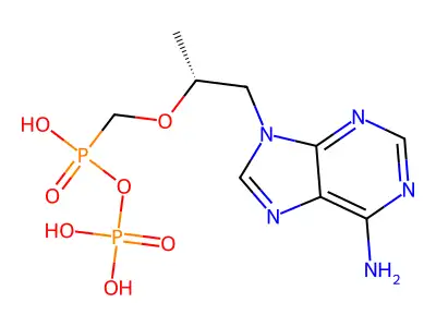Tenofovir diphosphate structure