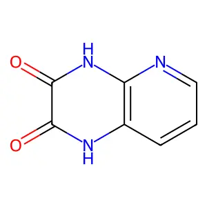 Pyrido(2,3-b)pyrazine-2,3-diol structure