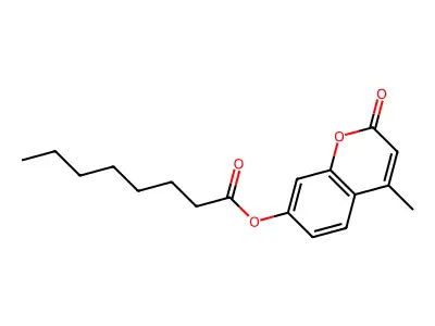 4-Methylumbelliferyl caprylate structure