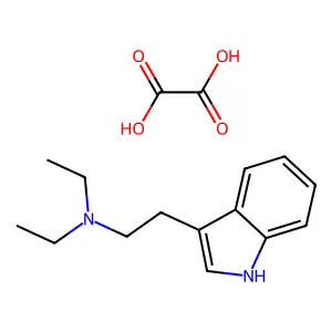 3-(2-(Diethylamino)ethyl)indole oxalate (1:1) structure