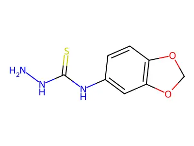 4-(3,4-Methylenedioxyphenyl)-3-thiosemicarbazide structure