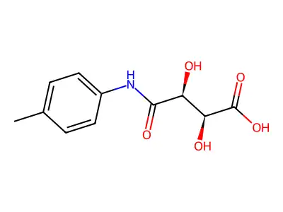 2,3-Dihydroxy-4-(4-methylanilino)-4-oxobutanoic acid structure