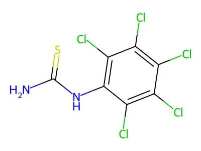 (2,3,4,5,6-Pentachlorophenyl)thiourea structure