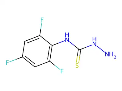 4-(2,4,6-Trifluorophenyl)-3-thiosemicarbazide structure