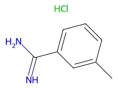 [Amino-(3-methylphenyl)methylidene]azanium;chloride structure