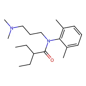 Butyranilide, N-(3-(dimethylamino)propyl)-2',6'-dimethyl-2-ethyl- structure