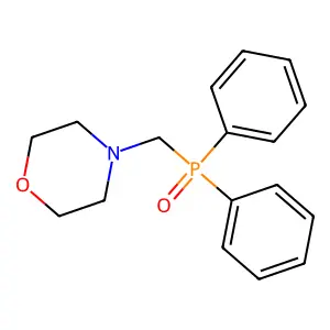 4-(Diphenylphosphorylmethyl)morpholine structure