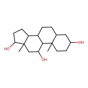 Androstane-3,11,17-triol # structure