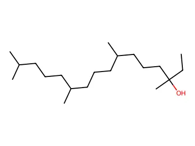 3-Hexadecanol, 3,7,11,15-tetramethyl- structure