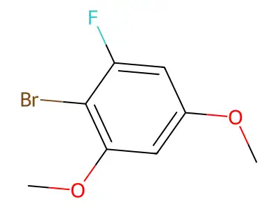 2-Bromo-1-fluoro-3,5-dimethoxybenzene structure