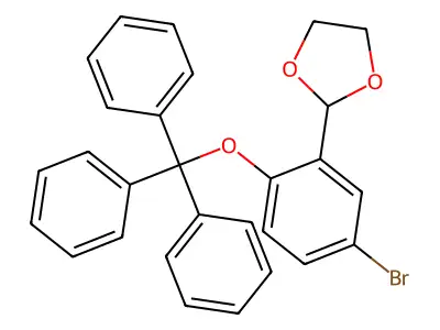 2-(5-Bromo-2-trityloxyphenyl)-1,3-dioxolane structure