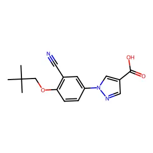 Niraxostat structure