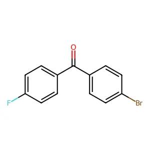(4-Bromophenyl)(4-fluorophenyl)methanone structure
