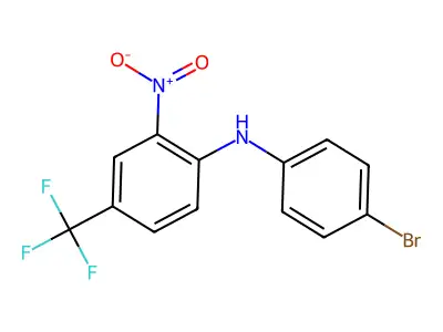 N-(4-bromophenyl)-2-nitro-4-(trifluoromethyl)aniline structure