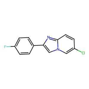 6-Chloro-2-(4-fluorophenyl)imidazo[1,2-a]pyridine structure