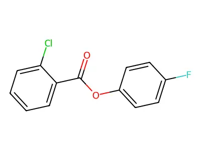 4-Fluorophenyl 2-chlorobenzoate structure