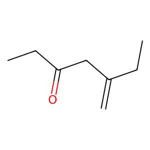 5-Methylene-3-heptanone structure