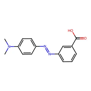 3-(2-(4-(Dimethylamino)phenyl)diazenyl)benzoic acid structure