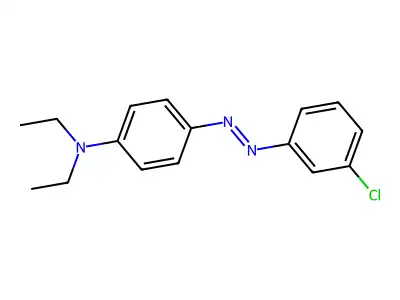 4-[(3-chlorophenyl)diazenyl]-N,N-diethylaniline structure