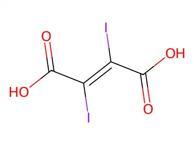 2,3-Diiodobut-2-enedioic acid structure