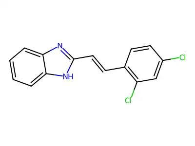 2-[2-(2,4-dichlorophenyl)ethenyl]-1H-benzimidazole structure