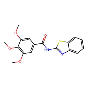 N-(1,3-Benzothiazol-2-YL)-3,4,5-trimethoxybenzamide structure