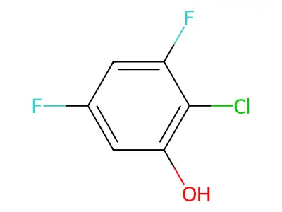 2-Chloro-3,5-difluorophenol structure