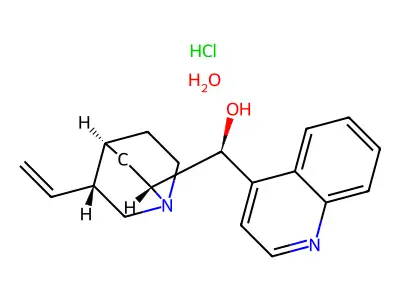 (S)-[(2R,5R)-5-ethenyl-1-azabicyclo[2.2.2]octan-2-yl]-quinolin-4-ylmethanol structure