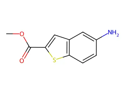 Methyl 5-amino-1-benzothiophene-2-carboxylate structure