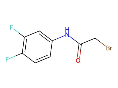 2-bromo-N-(3,4-difluorophenyl)acetamide structure