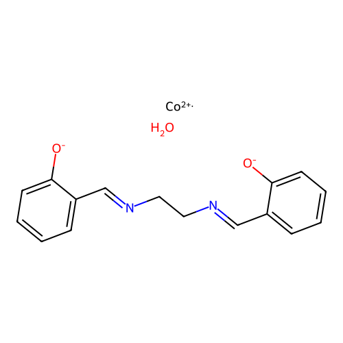 N,N'-Bis(salicylidene)ethylenediaminocobalt(II)xhydrate structure