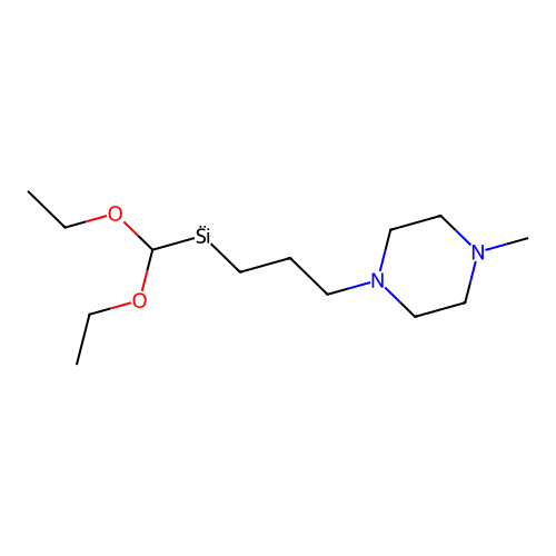 Piperazine, 1-(3-(diethoxymethylsilyl)propyl)-4-methyl- structure