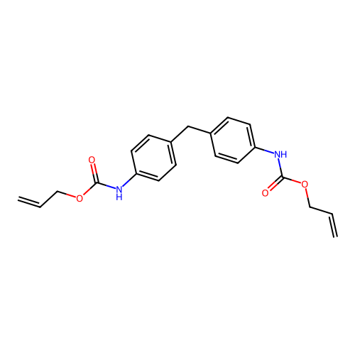 Allyl 4-(4-{[(allyloxy)carbonyl]amino}benzyl)phenylcarbamate structure