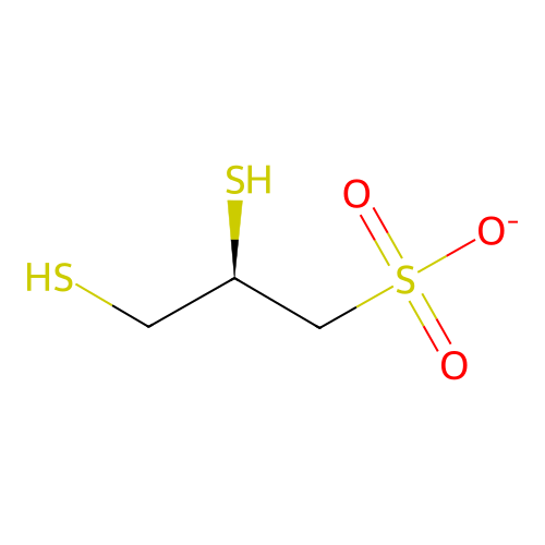 (2R)-2,3-bis(sulfanyl)propane-1-sulfonate structure