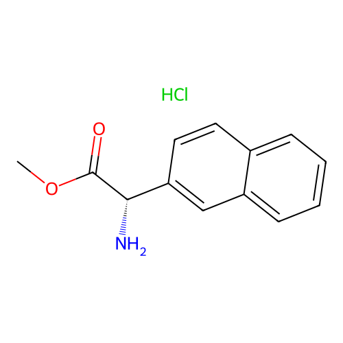 Methyl (S)-2-amino-2-(naphthalen-2-yl)acetate hydrochloride structure