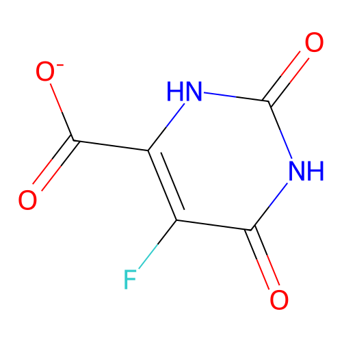 6-Carboxy-5-fluoro-2-hydroxypyrimidin-4-olate structure