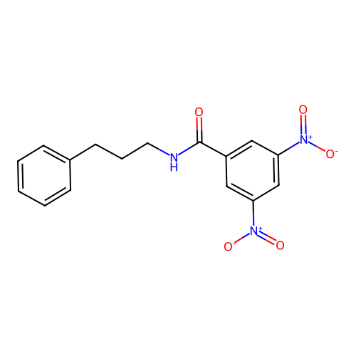 [3-Hydroxyazonoyl-5-(3-phenylpropylcarbamoyl)phenyl]azinic acid structure