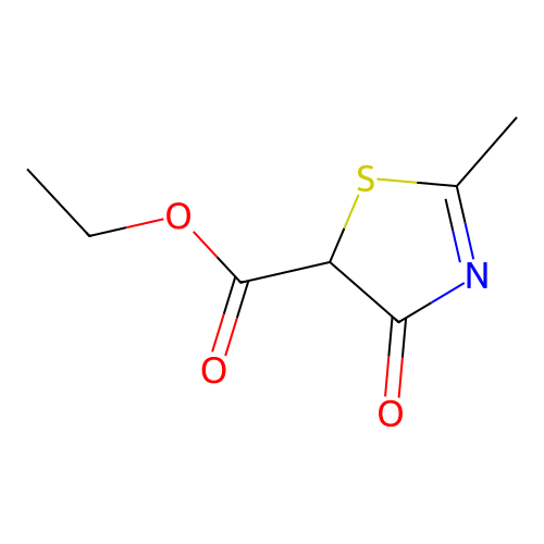Ethyl 2-methyl-4-oxo-4,5-dihydro-1,3-thiazole-5-carboxylate structure
