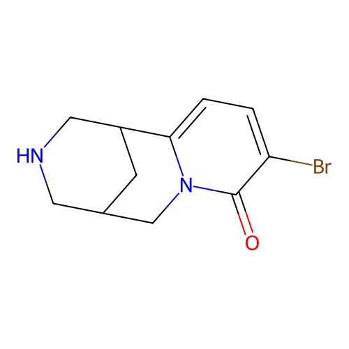 9-Bromo-1,2,3,4,5,6-hexahydro-1,5-methano-pyrido[1,2-a][1,5]diazocin-8-one structure
