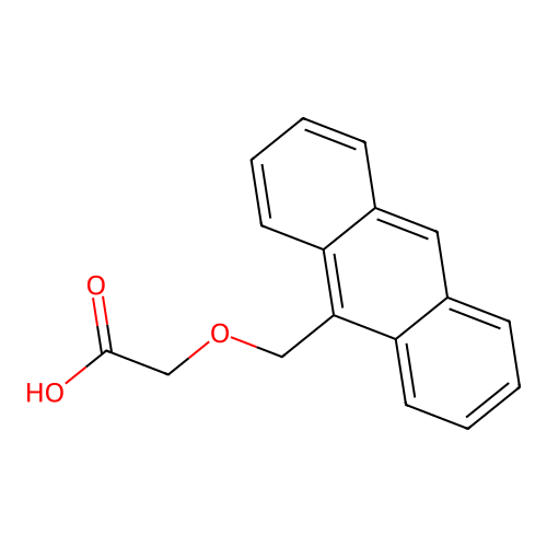 2-(anthracen-9-ylmethoxy)acetic Acid structure