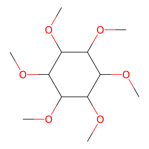 1,2,3,4,5,6-Hexamethoxycyclohexane structure