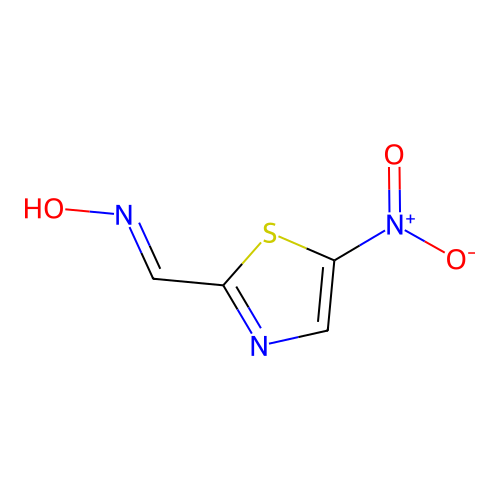 N-[(5-nitro-1,3-thiazol-2-yl)methylidene]hydroxylamine structure