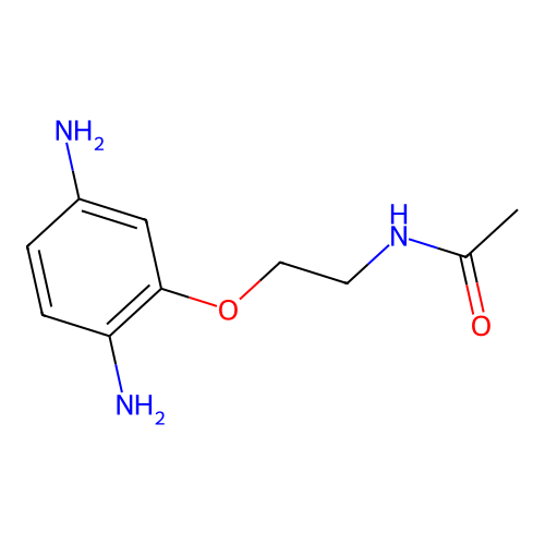 Acetamide, N-[2-(2,5-diaminophenoxy)ethyl]- structure