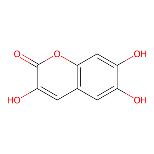 3,6,7-Trihydroxycoumarin structure
