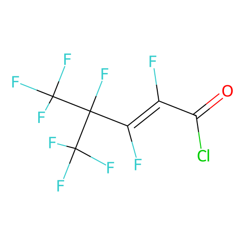 (E)-2,3,4,5,5,5-hexafluoro-4-(trifluoromethyl)pent-2-enoyl Chloride structure