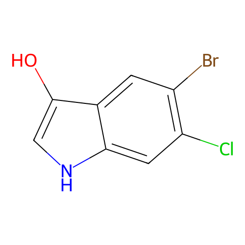 1H-Indol-3-ol, 5-bromo-6-chloro- structure
