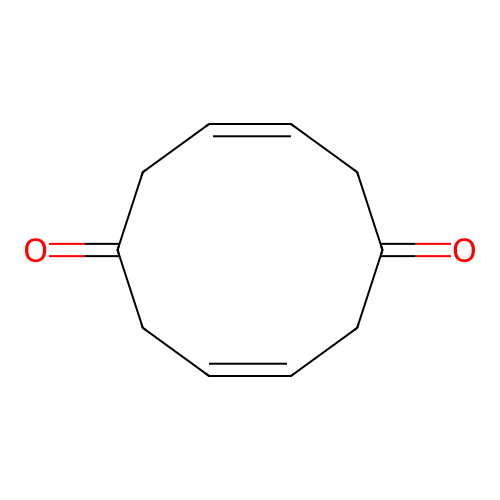 3,8-Cyclodecadiene-1,6-dione structure