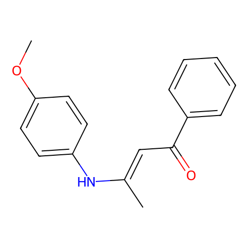 3-[(4-Methoxyphenyl)amino]-1-phenyl-2-buten-1-one structure
